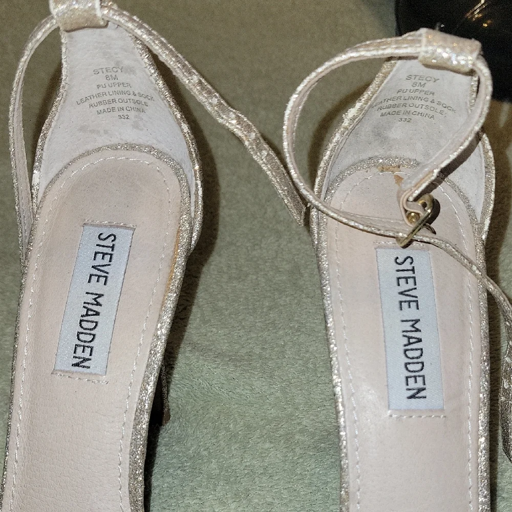 Steve Madden Women's Sparkling Heels - Silver - Picture 2 of 8